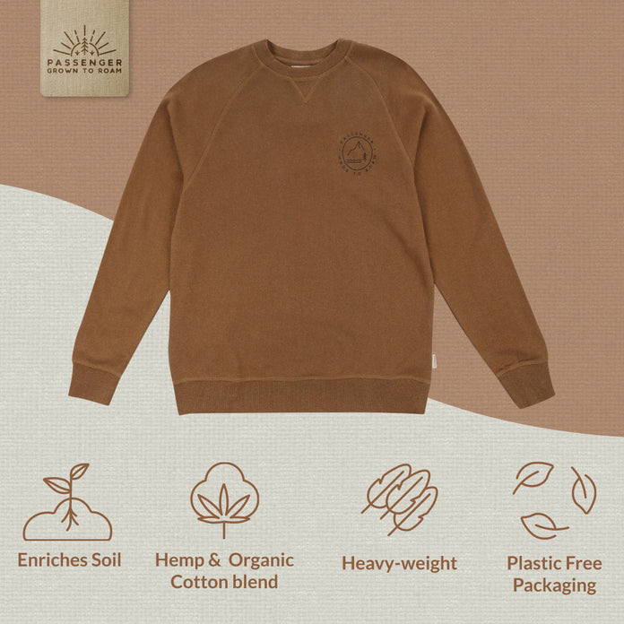Glendale Hemp Sweatshirt - Rubber