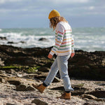 Lakewood Knitted Jumper - White Stripe
