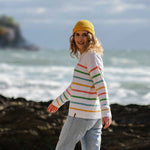 Lakewood Knitted Jumper - White Stripe