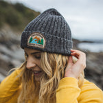 Katira Rib Knit Beanie - Faded Black