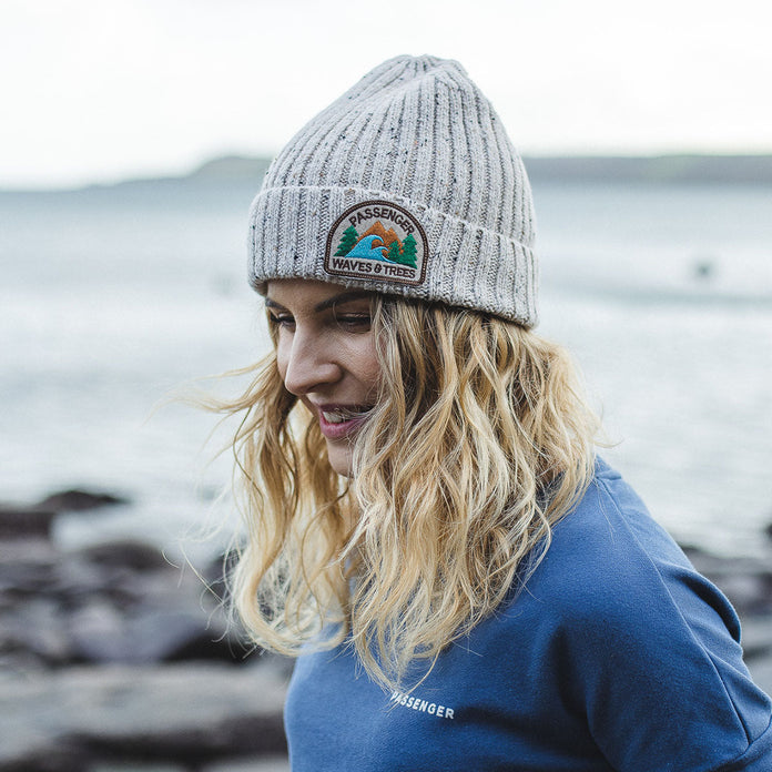 Katira Rib Knit Beanie - Oatmeal