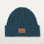 Fireside Cable Knit Beanie - Storm Green