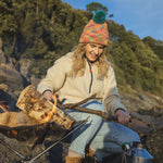 Crest Bobble Hat - Multi-Pink