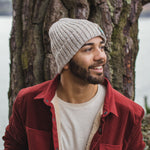 Katira Rib Knit Beanie - Oatmeal