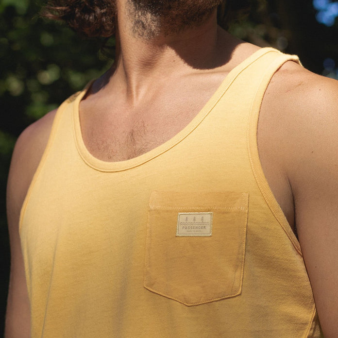 Forest Vest Recycled Cotton T-Shirt - Golden Yellow