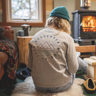 Panang Raglan Recycled Sweatshirt - Grey Marl
