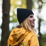 Compass Beanie - Faded Black