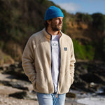 Tripper Full Zip Recycled Sherpa Fleece - Oatmeal