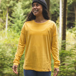 Josephine Recycled LS T-Shirt - Ochre Yellow