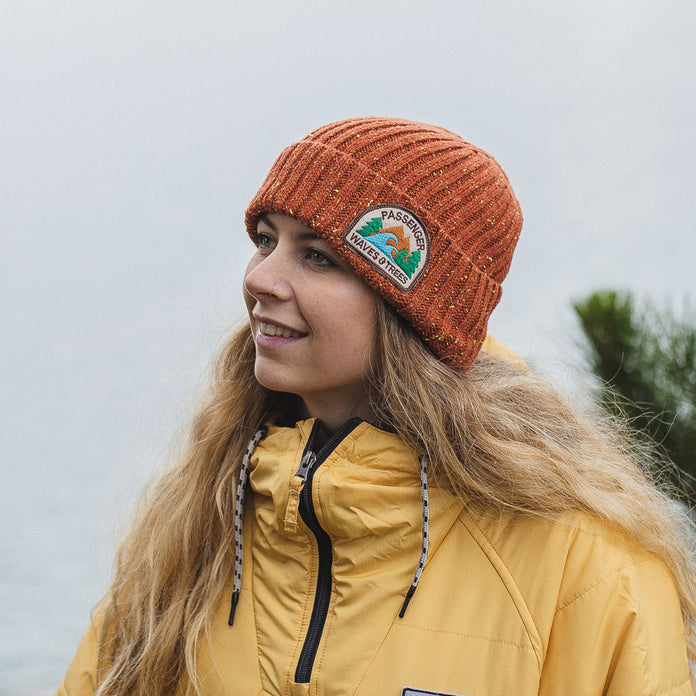Katira Rib Knit Beanie - Picante Red