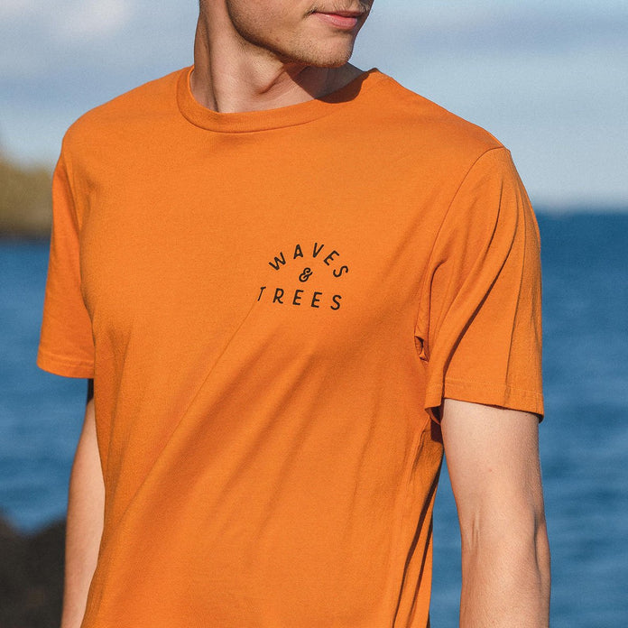 La Paz Recycled Cotton T-Shirt - Sunrise Orange