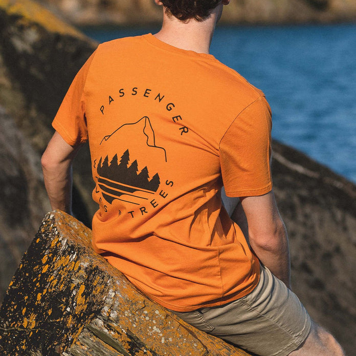 La Paz Recycled Cotton T-Shirt - Sunrise Orange