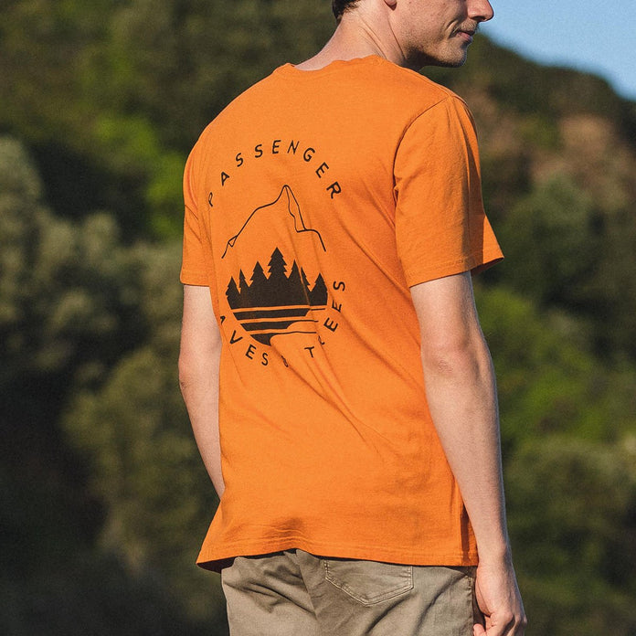 La Paz Recycled Cotton T-Shirt - Sunrise Orange