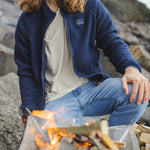 Tripper Full Zip Recycled Sherpa Fleece - Navy