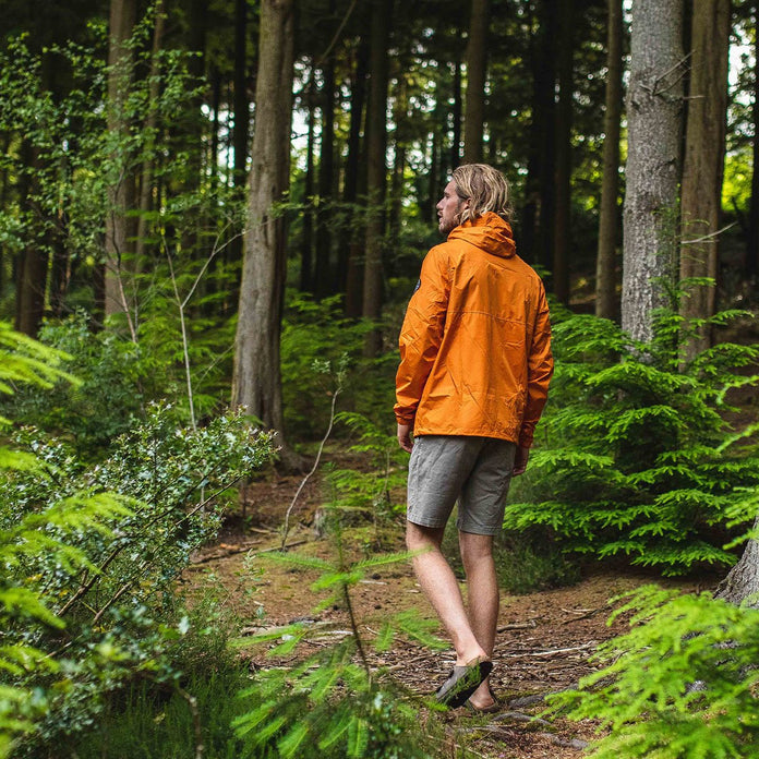 Aleutia Recycled 1/4 Zip Anorak - Sunrise Orange