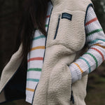 Namu Recycled Sherpa Fleece Vest - Oatmeal