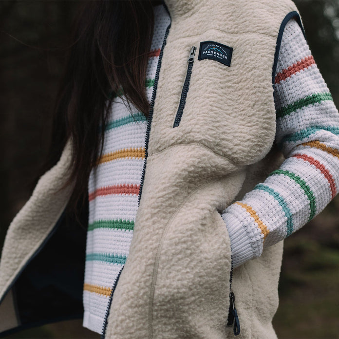 Namu Recycled Sherpa Fleece Vest - Oatmeal
