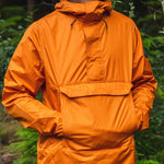 Aleutia Recycled 1/4 Zip Anorak - Sunrise Orange
