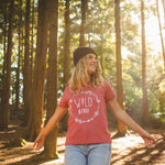 Wild & Free Recycled Cotton T-Shirt - Rose