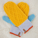 Hygge Fleece Lined Mittens - Ochre Yellow