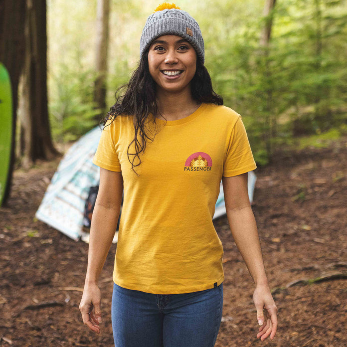 Bogota Recycled Cotton T-Shirt - Mustard Yellow