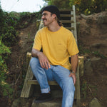Austin Recycled Cotton T-Shirt - Ochre Yellow