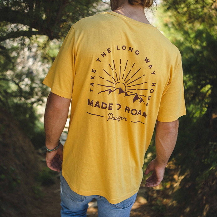 Austin Recycled Cotton T-Shirt - Ochre Yellow