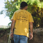 Austin Recycled Cotton T-Shirt - Ochre Yellow