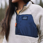 Home 1/4 Zip Recycled Sherpa Fleece - Oatmeal