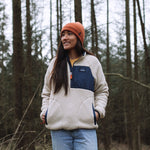 Home 1/4 Zip Recycled Sherpa Fleece - Oatmeal
