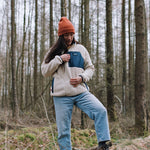 Home 1/4 Zip Recycled Sherpa Fleece - Oatmeal
