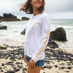 Coos Bay Recycled LS T-Shirt - White
