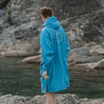 Escapism Recycled Sherpa Lined Changing Robe - Larkspur Blue
