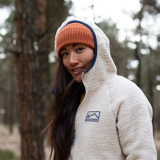 North Coast Full Zip Sherpa Fleece - Oatmeal