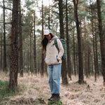 North Coast Full Zip Recycled Sherpa Fleece - Oatmeal