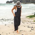 Lazy Day Recycled Dungarees - Charcoal (Woven)