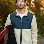 Fogtrail Full Zip Recycled Sherpa Fleece - Oatmeal