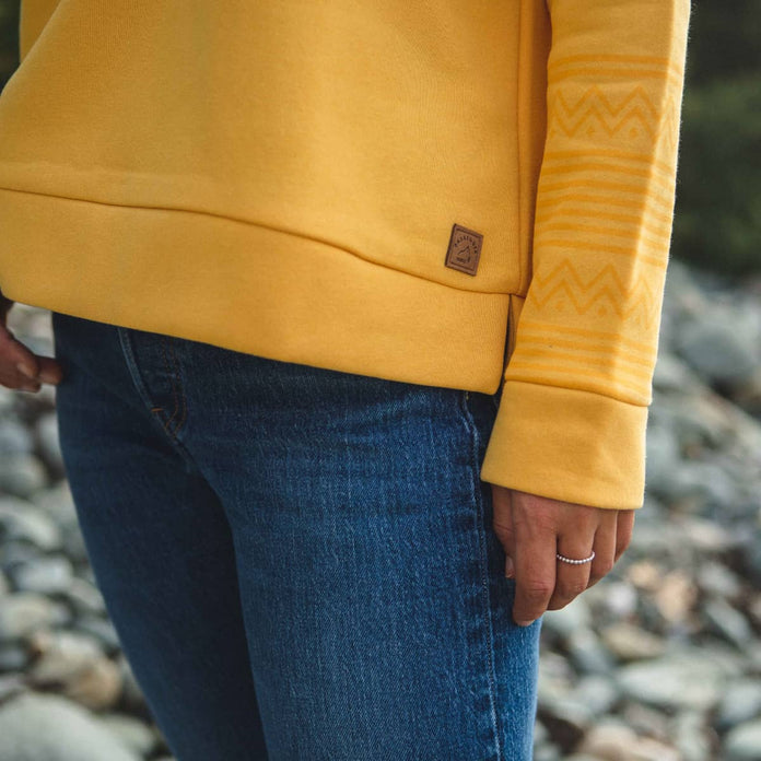Josephine Recycled Hoodie - Ochre Yellow