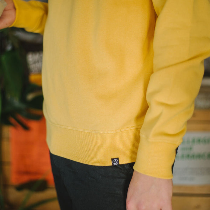 Austin Recycled Sweatshirt - Ochre Yellow