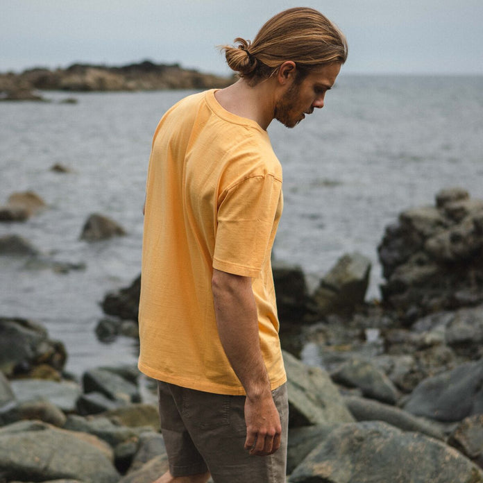 Forest Recycled Cotton T-Shirt - Golden Yellow