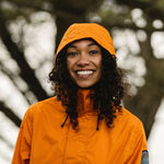 Aleutia Recycled 1/4 Zip Anorak - Sunrise Orange