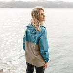 Aleutia Recycled 1/4 Zip Anorak - Larkspur Blue