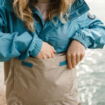 Aleutia Recycled 1/4 Zip Anorak - Larkspur Blue