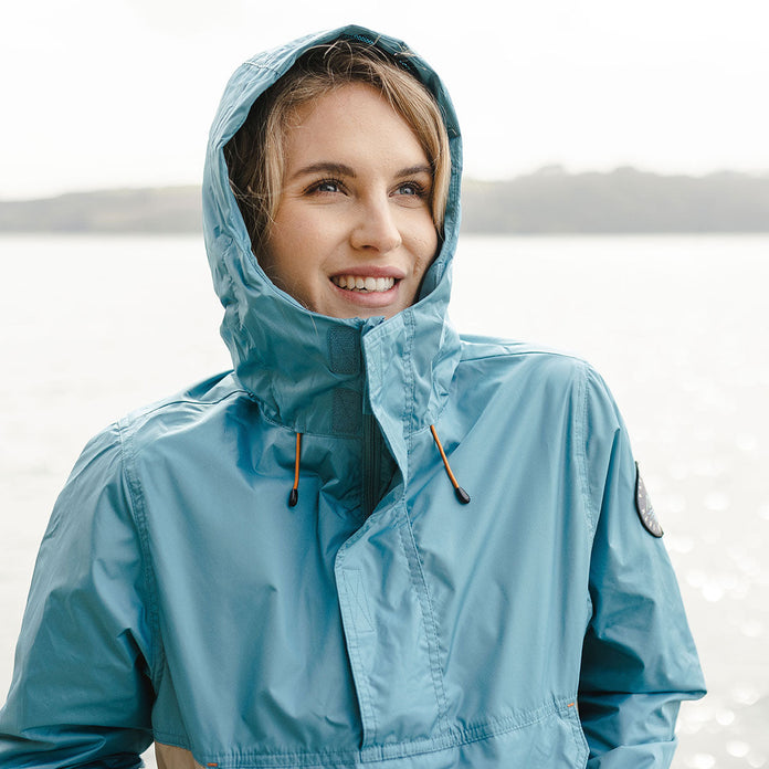 Aleutia Recycled 1/4 Zip Anorak - Larkspur Blue