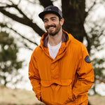 Aleutia Recycled 1/4 Zip Anorak - Sunrise Orange