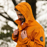 Aleutia Recycled 1/4 Zip Anorak - Sunrise Orange