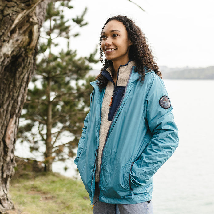 Umnak Recycled Anorak  - Larkspur Blue