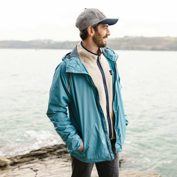 Umnak Recycled Anorak  - Larkspur Blue