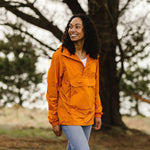 Aleutia Recycled 1/4 Zip Anorak - Sunrise Orange