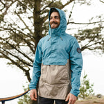 Aleutia Recycled 1/4 Zip Anorak - Larkspur Blue